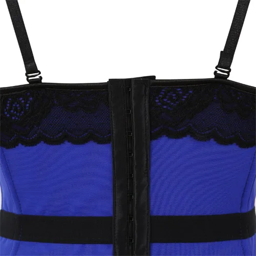 Vista 25 de Zhitunemi Corsés Lencería Para Mujer Bustier: Sexy Traje De Halloween Mujer Correa Bustier - Salir Tops Sesión De Fotos Corsé