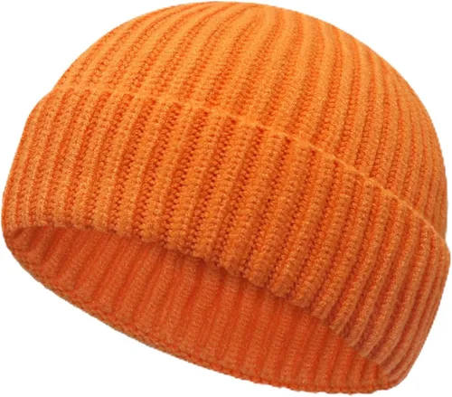 Vista 15 de NPQQUAN Gorros de pescador para hombres y mujeres, gorro de punto corto para invierno