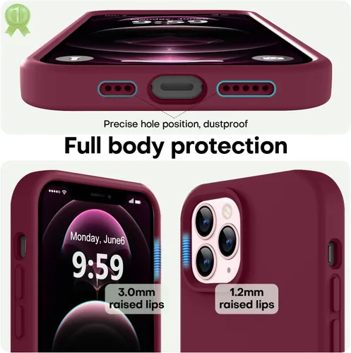 Vista 47 de LOVE 3000 Diseñada para Funda iPhone Air, Silicona Premium [Compatible con Magsafe][Forro de Microfibra Suave Anti-Rayones] Funda Protectora