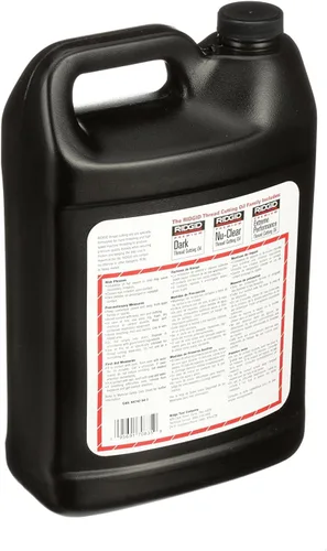 Vista 3 de RIDGID Aceite de corte de roscas 70835, 1 galón de aceite de roscado Nu-Clear y aceite de corte de hilo oscuro 70830, 1 galón de aceite de rosca