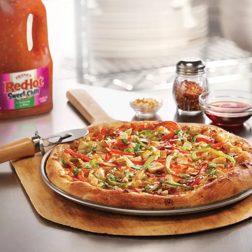 Vista 7 de Frank's RedHot Salsa de chile dulce, 0.5 galones - Contenedor a granel de medio galón de salsa picante de chile dulce para alas, pizza, sándwiches