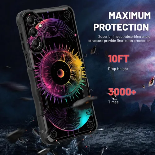 Vista 321 de Funda para Galaxy A14 5G, [Doble Capa][Protección contra Caídas de Grado Militar de 10 Pies] [Antideslizante] Funda Resistente a Prueba de Golpes