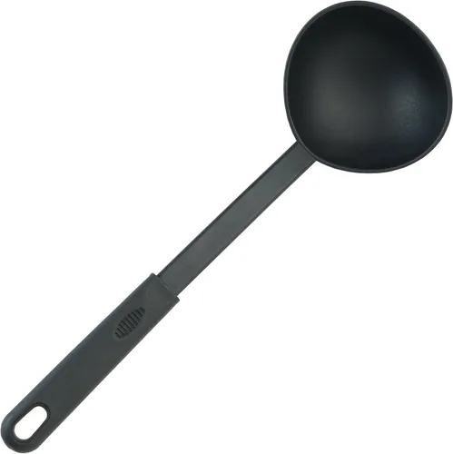 Vista 41 de Winco Cucharón de plástico de doble boquilla de una pieza, 1 onza, 13 pulgadas, cola roja