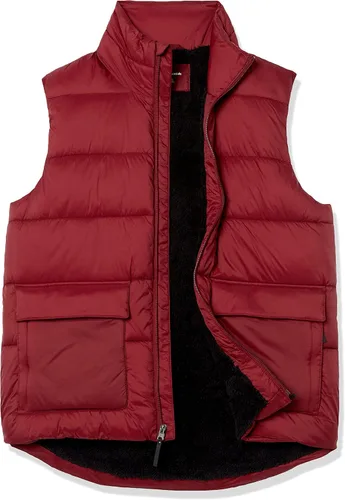 Vista 5 de Tienda Essentials Chaleco acolchado con forro de sherpa resistente al agua para hombre