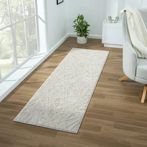 Vista 13 de LUXE WEAVERS Alfombra geométrica de 2 x 3 pulgadas, diseño geométrico de líneas abstractas modernas