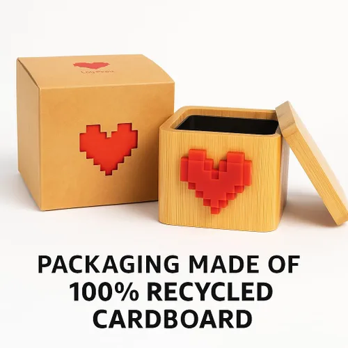 Vista 8 de Lovebox Negro y blanco Mensajero de notas de amor Significativo para mamá, papá, esposa, marido, abuela, abuelo, niños, regalo de pareja, regalo