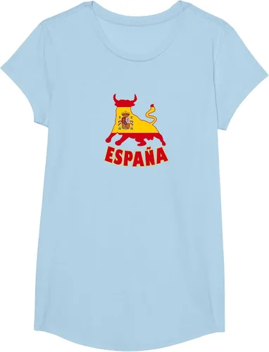Vista 94 de Spain Espana with Bull and National Flag/Present T-Shirt Asphalt Grey