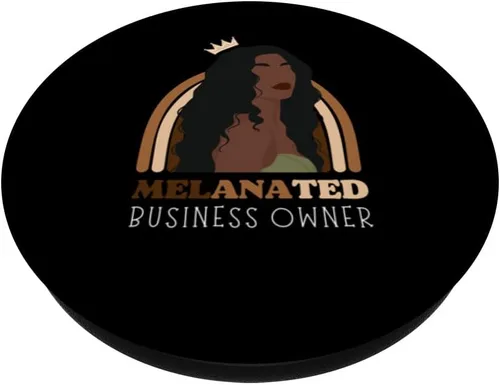 Vista 2 de Melanated Business Owner Black Woman Pride African PopGrip intercambiable American PopSockets