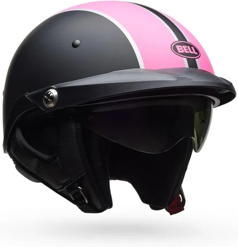Vista 2 de Bell - Casco Pit Boss - Negro mate/Rosa brillante, tamaño grande