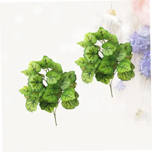 Vista 6 de COHEALI 2pcs Artificiales Decorativas para Sala Tallos de Verduría Ramas de Árbol Artificiales DIY Suministros de Navidad Ramas Verdes Imitación Boj