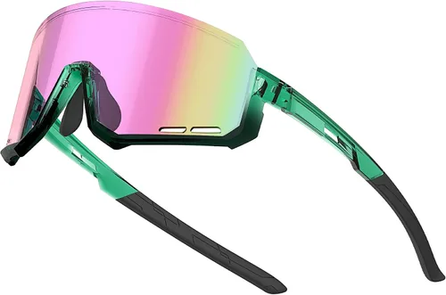 Vista 10 de Lentes de ciclismo fotocromáticos, UV400 TR90, marco para equitación, correr, béisbol, pesca, conducción para hombres y mujeres