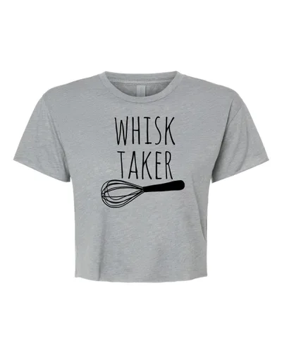 Vista 24 de I Walk The Lime, Cute Women's Screen Printed Crop Tee, Shirts With Sayings, Heather Gray or Gold (S, Heather Gray)