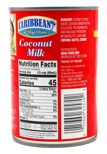 Vista 2 de Caribbean Rhythms Leche de Coco, 13.5 fl oz