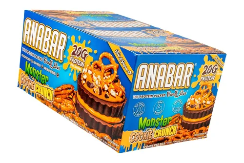 Vista 6 de Anabar Barra de proteínas, la barra de caramelo llena de proteínas, barra de proteínas de sabor increíble, sin alcoholes de azúcar, alta