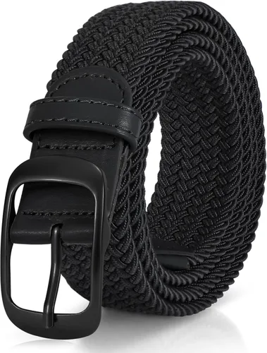 Vista 24 de XZQTIVE Cinturón trenzado elástico para hombres y mujeres, cinturón de golf tejido multicolor, cinturones elásticos para jeans 00 Estilo1