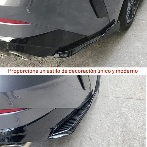 Vista 4 de Alerón de borde de parachoques trasero para Kia K5 Optima DL3 2021 2022 2023 Protector de ángulo de envoltura Accesorios Recorte ABS 2 piezas