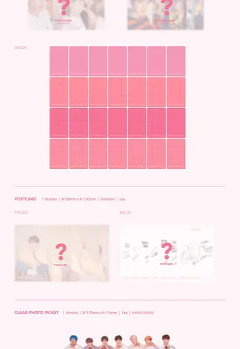 Vista 5 de BTS MAP OF THE SOUL:PERSONA Álbum "02 VER" CD+76p Photo Book+20p Mini Book+1p Card+1p Post+1p Película de Foto+1p Tarjeta de Regalo