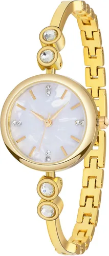 Vista 16 de IBSO Relojes de mujer Relojes de pulsera de cuarzo para mujer, reloj de pulsera impermeable Relogio Feminino 0015 oro