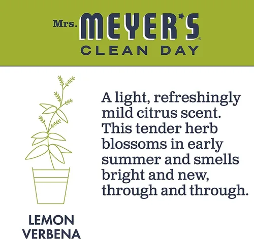 Vista 4 de Mrs. MEYER'S CLEAN DAY - Repuesto de jabón líquido para platos Lemon Verbena, 48 onzas líquidas (paquete de 6)