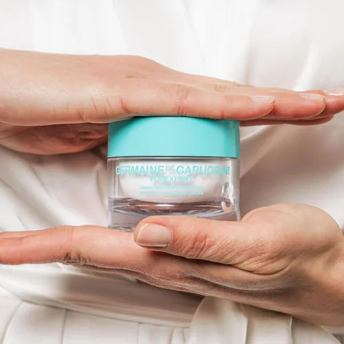 Vista 3 de Germaine de Capuccini Hidratante facial hidratante I Purexpert NoStress Crema hidratante I Crema facial equilibrante para piel normal, seca