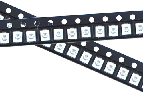 Vista 3 de 100 unids 3528 (1210) UV púrpura SMD LED diodo luces chips (ultravioleta 395nm 0.138 in x 0.110 in DC 3V 20mA) iluminación bombillas lámparas