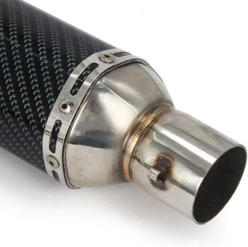 Vista 5 de JFG RACING Silenciador de escape Slip On para motocicleta, moto de cross, moto de tierra, ATV, 1,5-2" universal para moto de calle, moto de pista