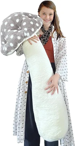 Vista 16 de Almohada de hongo de felpa Hofun4U - Almohada larga rellena con forma de hongo de 30 pulgadas - Almohada rellena con forma de hongo - Decoración