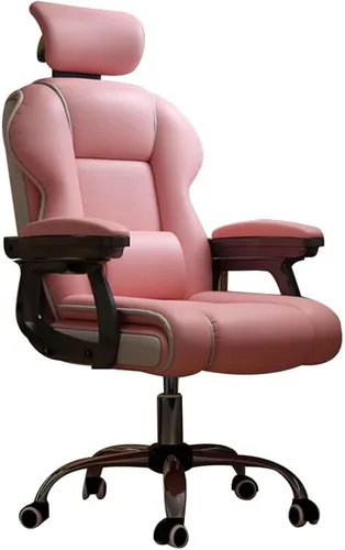 Vista 10 de Silla ergonómica de oficina cómoda silla reclinable con respaldo alto para computadora con reposacabezas y almohada lumbar 40.2-43.3 in ajustable