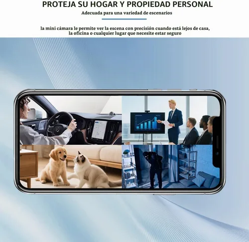 Vista 12 de Cámara oculta espía 1080P WiFi Mini seguridad inalámbrica para el hogar Negro