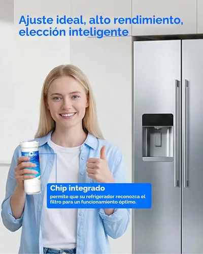 Vista 2 de Waterdrop Filtro de agua XWFE®, repuesto para GE® XWFE®, chip incorporado