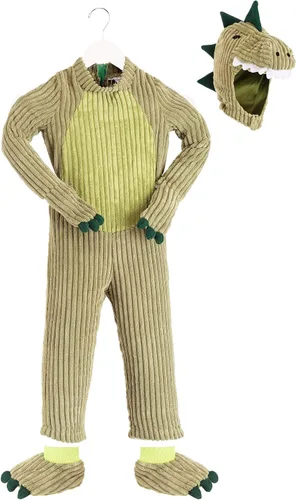 Vista 4 de Toddler T-Rex Costume Corduroy Dinosaur Jumpsuit for Kids