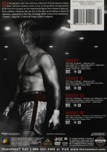 Vista 2 de Rocky 1-4 4-Film Coll (DVD)