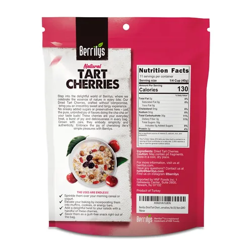 Vista 2 de Berrilys Cerezas ácidas secas, sin azúcar, 16 onzas, sin hueso, kosher, sin sulfuro, ácidas, sin azúcar añadida, sin conservantes, sin aceite, sin