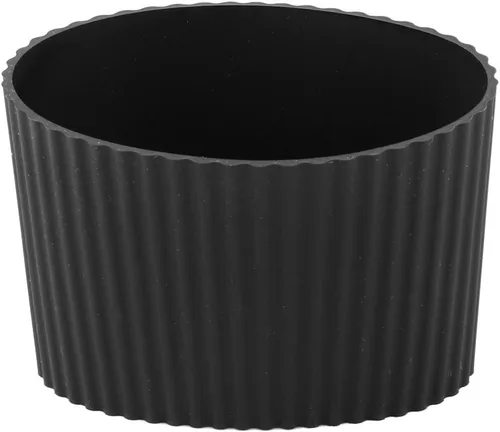 Vista 4 de Uxcell - Protector antideslizante de silicona para botella de cristal, taza y copa. Cubierta protectora para manga, en color negro