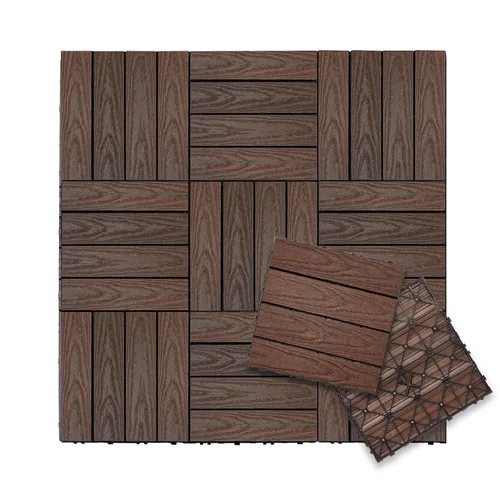 Vista 21 de NewTechWood UltraShield Naturale - Azulejo compuesto para exteriores (1 pie x 1 pie), color rosa de Seúl (10 pies cuadrados por caja)