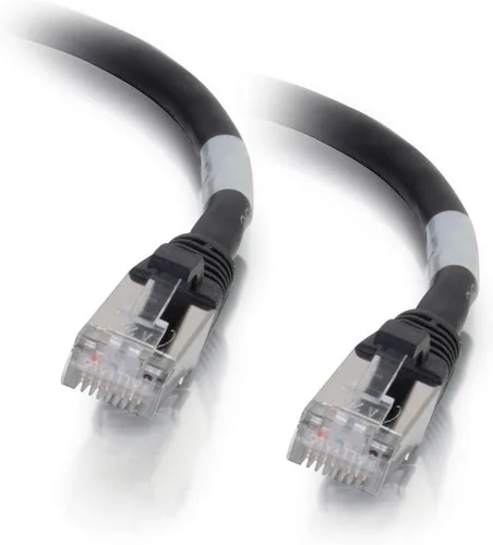 Vista 9 de C2G 00740 Cable Cat6a - Cable de conexión de red Ethernet blindado sin enganches, aguamarina (1 pie, 1.0 ft)
