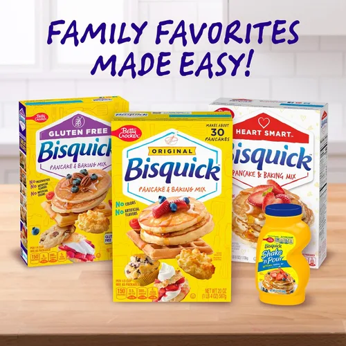 Vista 7 de Betty Crocker Bisquick - Mezcla para panqueques y hornear, original, hace alrededor de 30 panqueques, 20 onzas