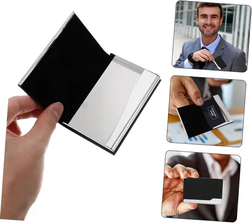 Vista 2 de LALAFINA Elegant Custom Cards Holder Business Card Holder Organizer Name Card Organizer for Modern Office