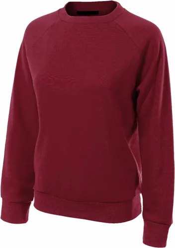 Vista 60 de MixMatchy Sudadera básica suave y cómoda de forro polar con cuello redondo para mujer