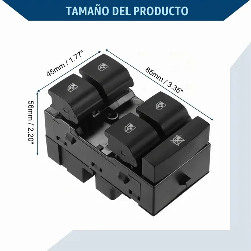 Vista 5 de No.95188244 / Interruptor de ventana delantera del lado del conductor/puerta de repuesto para Chevrolet Sonic 2012-2018 / Interruptor de ventana