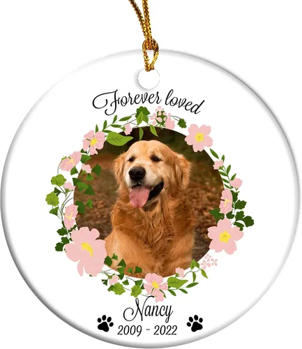 Vista 20 de Adorno personalizado para foto de perro, adorno de Navidad personalizado para mascotas 2023, regalos de Navidad personalizados para cachorros