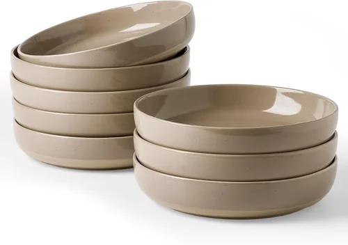 Vista 43 de famiware Milkyway - Juego de 4 cuencos para pasta, 33 onzas, hilo beige