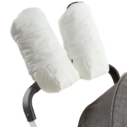 Vista 13 de Zsedrut Guantes universales para cochecito de invierno, anticongelante, repelentes al agua, calentador de manos, forro polar, accesorios para Verde