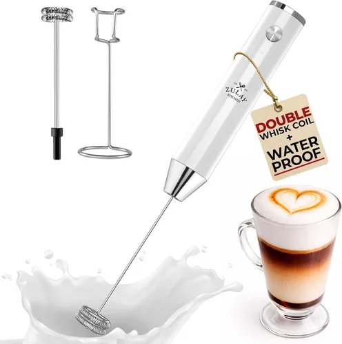Vista 71 de Zulay Kitchen Potente varita espumadora de leche con 2 baterías Duracell – Mezclador de bebidas portátil ultrarrápido – Máquina de espuma eléctrica