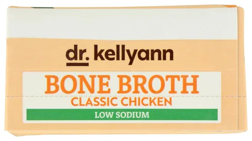 Vista 3 de Dr. Kellyann Caldo de hueso de pollo bajo en sodio, 16.9 FZ