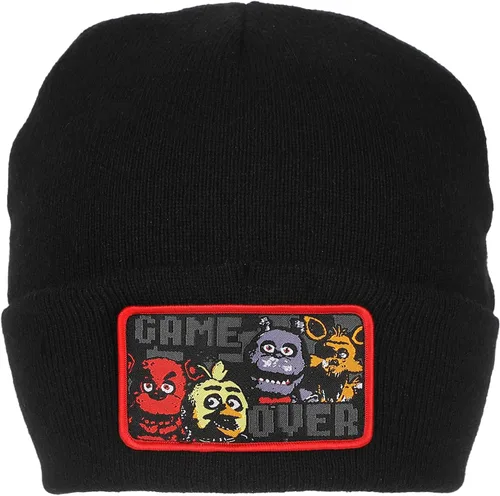 Vista 5 de Five Nights at Freddy's Game Over - Gorro de punto unisex negro