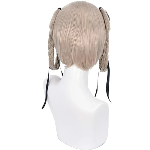 Vista 4 de Lusha Momobami Kirari Cosplay Pelucas Anime Kakegurui Juego de pelo sintético con gorra de peluca gratis