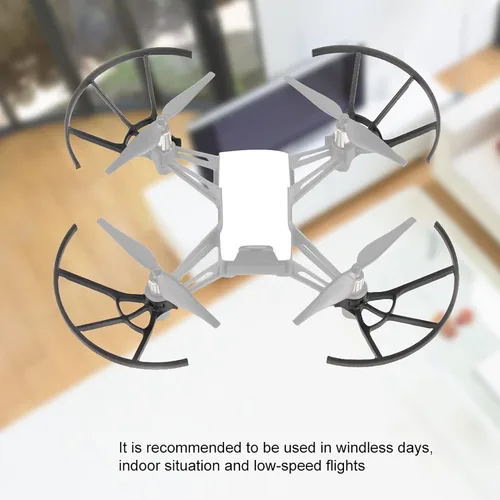 Vista 2 de Juego de 4 protectores de hélices, hélices de dron, cubierta protectora de parachoques para DJI Tello