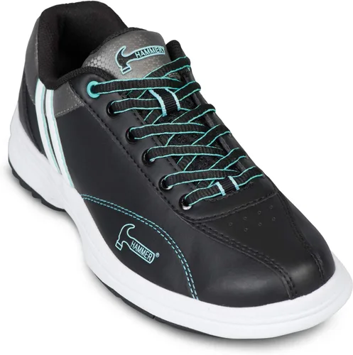 Vista 3 de KR Strikeforce Hammer Vixen - Zapatos de bolos para mujer color negro y menta