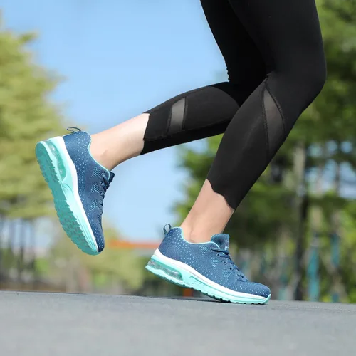 Vista 8 de STQ - Tenis para correr transpirables con cámara de aire para mujer